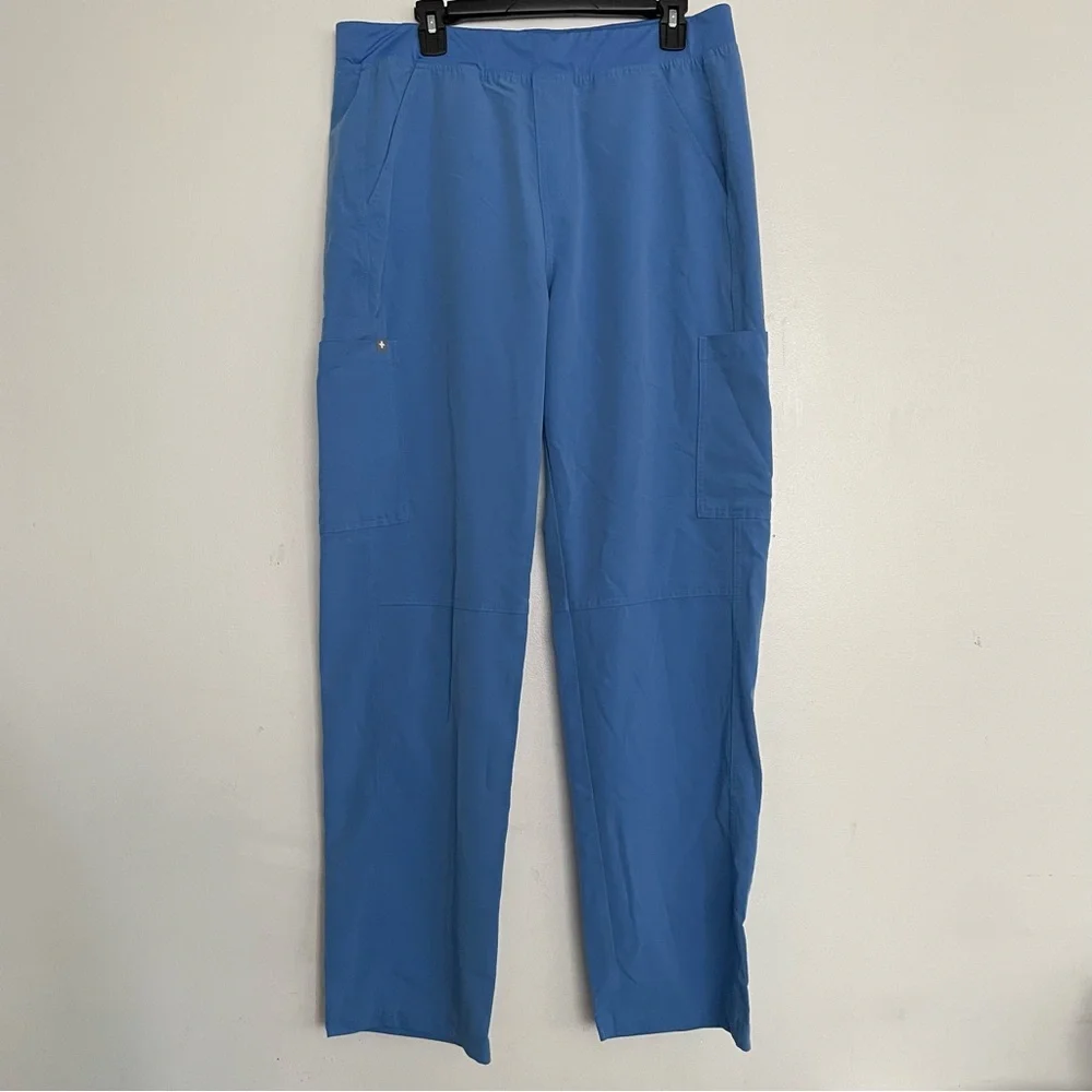 Men’s FIGS Axim Cargo Scrub Pants Ceil Blue Size XL